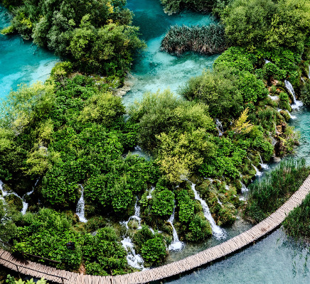 Resetips till  Plitvice sjöar naturens underverk
